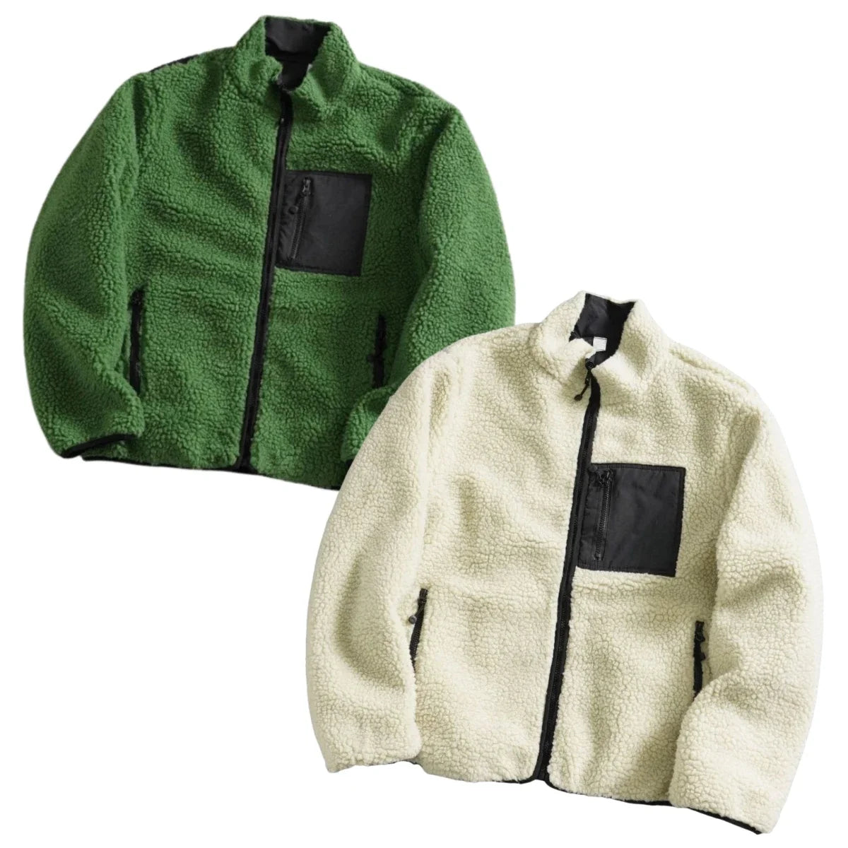 Oversized Y2K Fleece Zip Jacket – Cozy Streetwear Essential