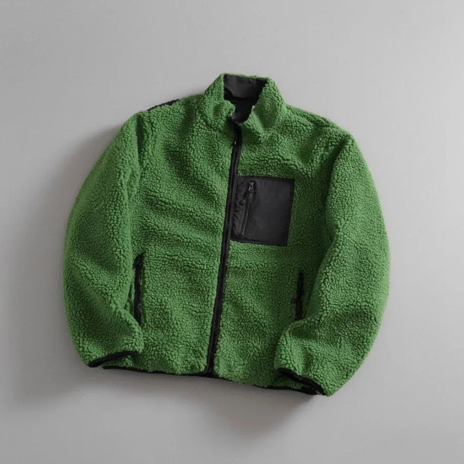 Oversized Y2K Fleece Zip Jacket – Cozy Streetwear Essential