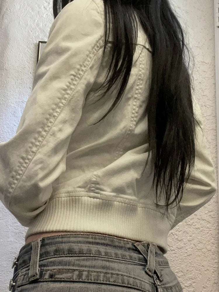 Cropped Zip-Up Jacket