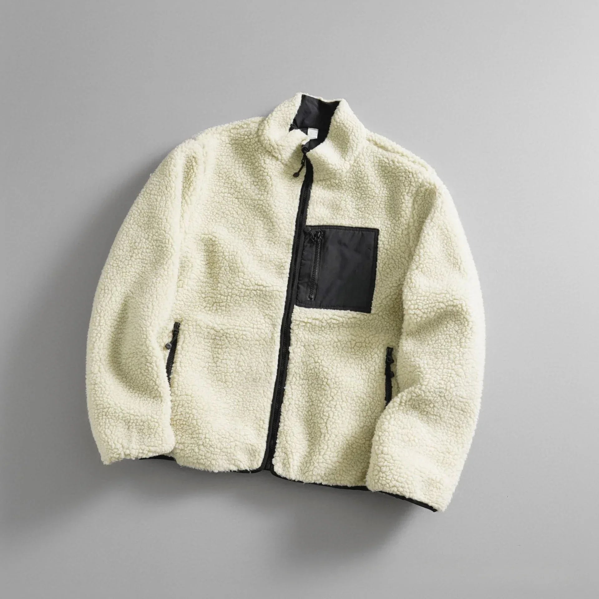 Oversized Y2K Fleece Zip Jacket – Cozy Streetwear Essential