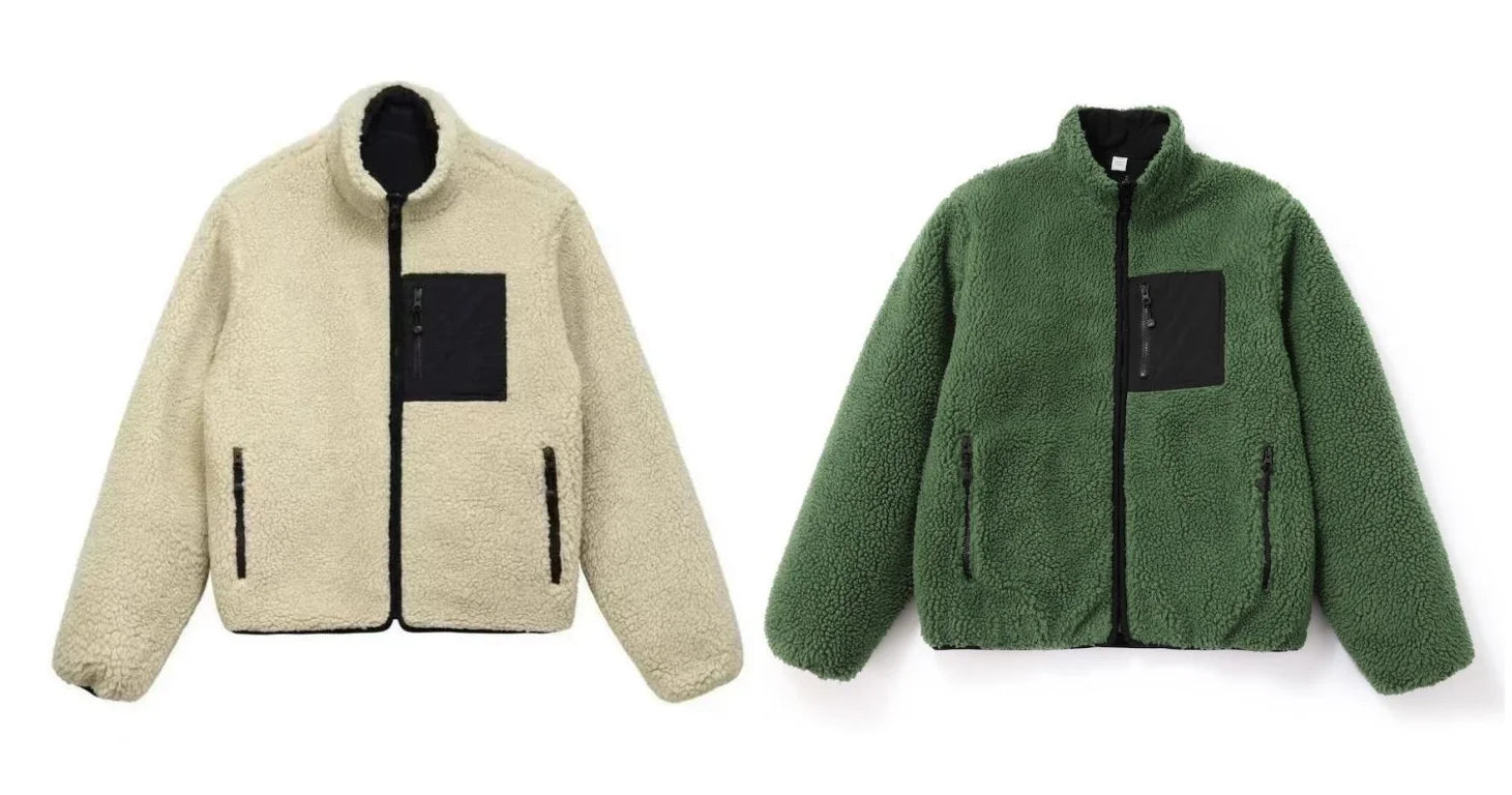 Oversized Y2K Fleece Zip Jacket – Cozy Streetwear Essential