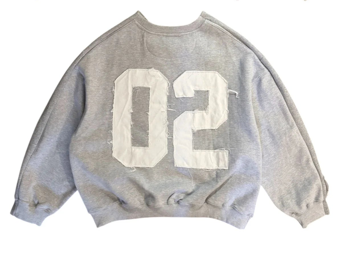 Grunge Varsity Oversized Sweatshirt